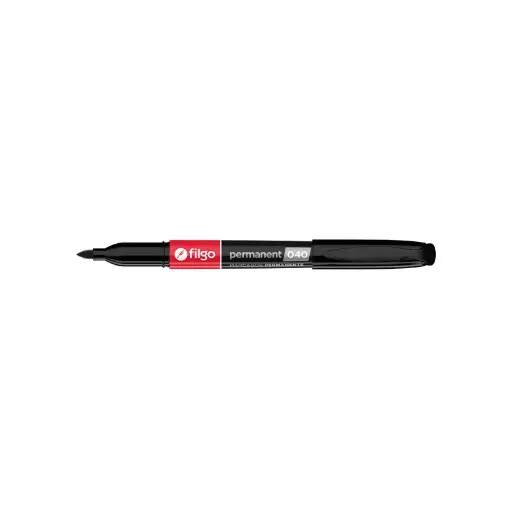 [FILGOMAR040N] Marcador permanente de punta fina 1.0mm. Filgo 040 negro