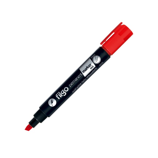 [FILGOMAR60RO] Marcador al solvente Filgo Permanent Marke 060 rojo