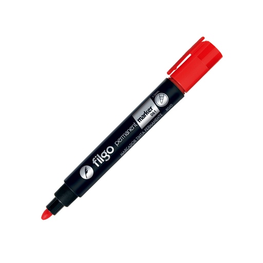 [FILGOMAR61RO] Marcador al solvente Filgo Permanent Marke 061 rojo