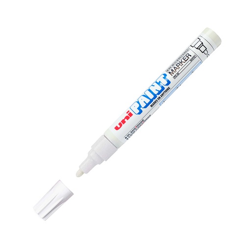 [UNIPX20X12BL] Marcador Uni Paint PX20 blanco, 12 unidades