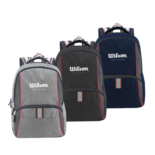 [LSDMOWIAI003] Mochila Wilson Sport gris | gris topo | azul, 18"