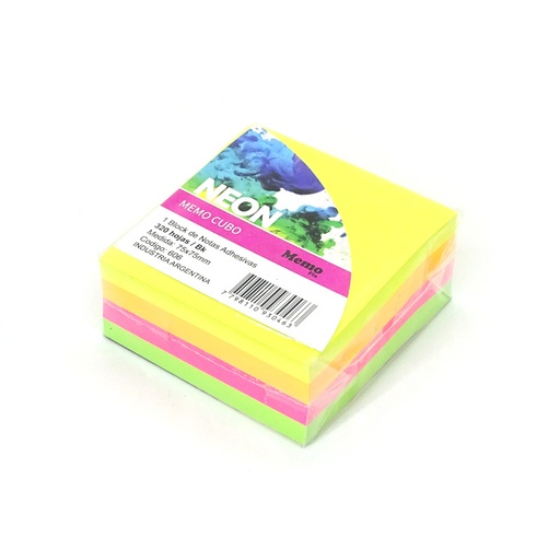 [MEMO7575X2320] Notas Autoadhesivas MemoFix Cubo, 75 x 75mm. pack de 320 hojas