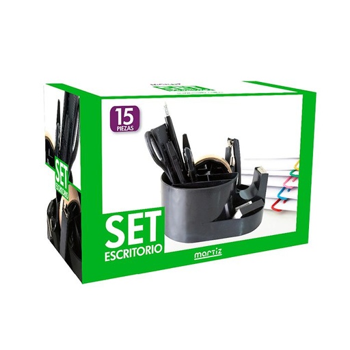 [SETESC201009] Set de escritorio Martiz de 15 piezas