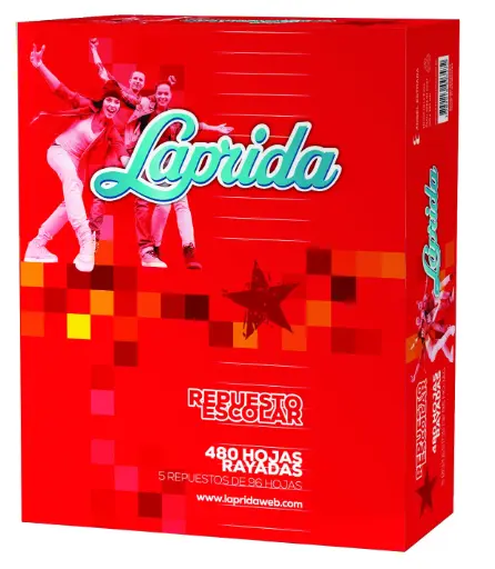 [LAPRIDA480R] Repuesto Laprida, 480 hojas rayadas