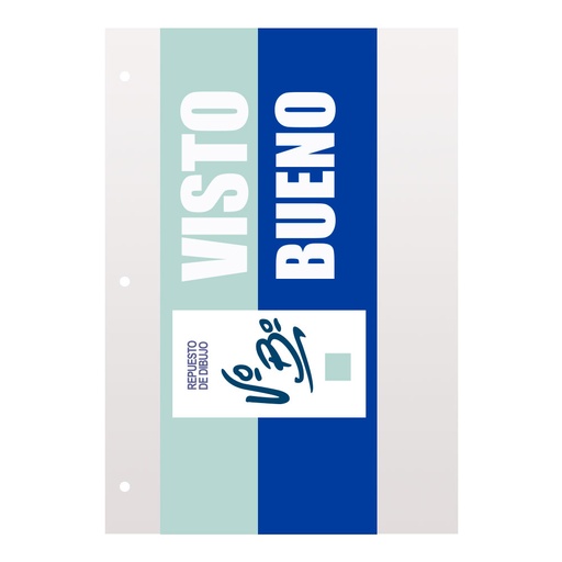 [VBBLANCO3] Repuesto de Dibujo Visto Bueno N°3 blanco, 8 hojas