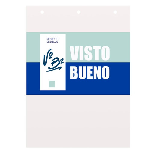 [VBBLANCO6] Repuesto de Dibujo Visto Bueno N°6 blanco, 8 hojas