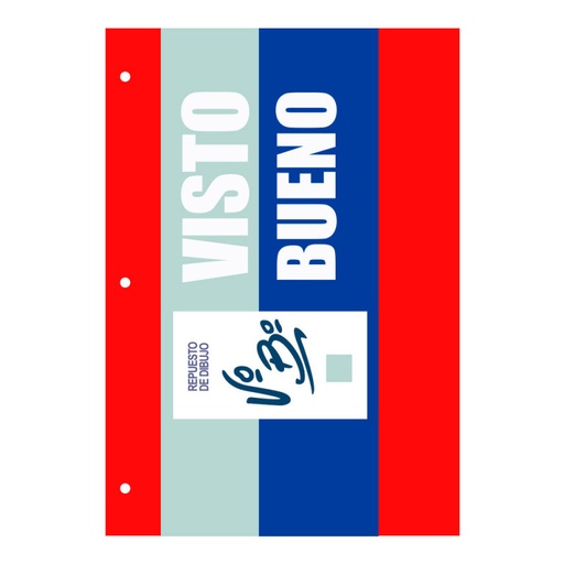 [VBCOLOR3] Repuesto de Dibujo Visto Bueno N°3 color, 6 hojas