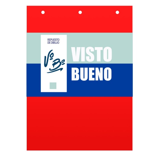 [VBCOLOR6] Repuesto de Dibujo Visto Bueno N°6 color, 6 hojas(D)