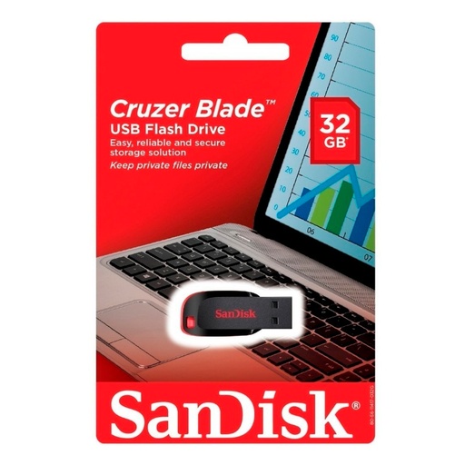 [SANDISK32G20] Pen drive 32GB SanDisk Cruzer Blade 3.0