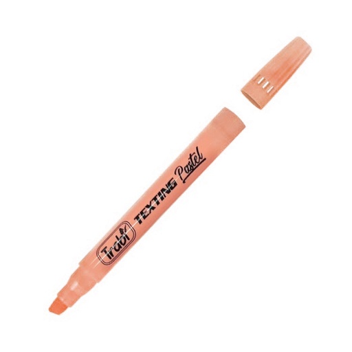 [TRABITPASNAR] Resaltador Fino Trabi Texting Pastel naranja