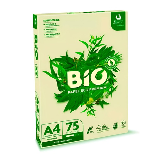 [BIOA475] Resma Boreal BIO Eco Premium A4, 75g.