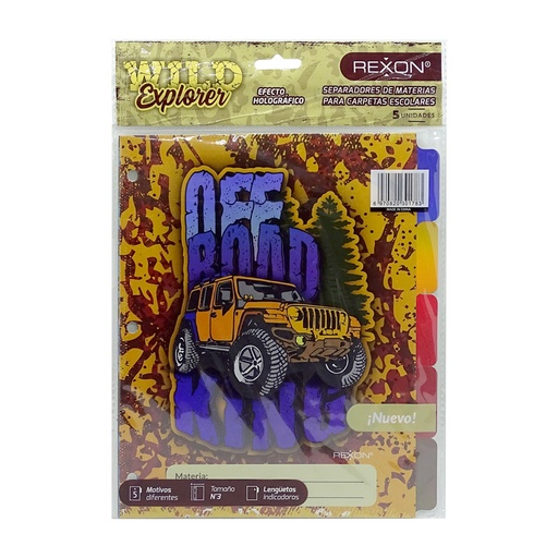 [SEPREX3WEXPL] Separador 5 posiciones Rexon Wild Explorer N°3