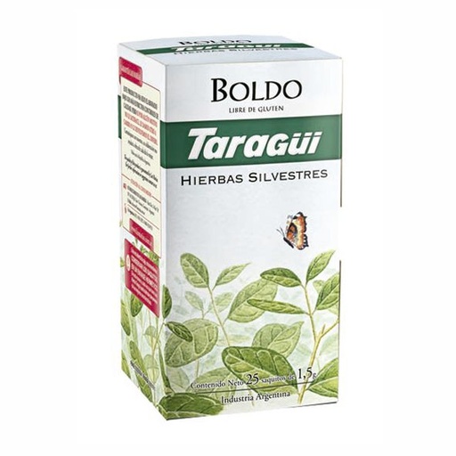 [TARAGBOLDX20] Té de Boldo Taragüí, caja de 20 saquitos