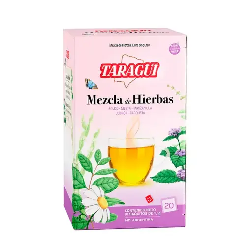 [TARAGHIERX20] Té Mezcla de hierbas Taragüí, caja de 20 saquitos