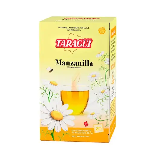 [TARAGMANZX20] Té de Manzanilla Taragüí, caja de 20 saquitos