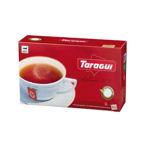 [TARAGTEX100] Té Negro Taragüí, caja de 100 saquitos(E)