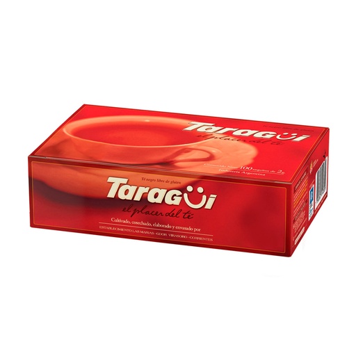[TARAGTEX100] Té Negro Taragüí, caja de 100 saquitos