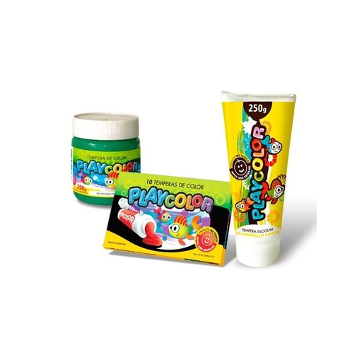 [PLAYTE300BLA] Témpera Playcolor,  250cc. Blanco