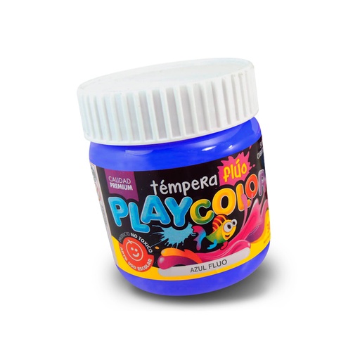 [PLAYTE300FAZ] Témpera Playcolor Fluo azul, 300cc.