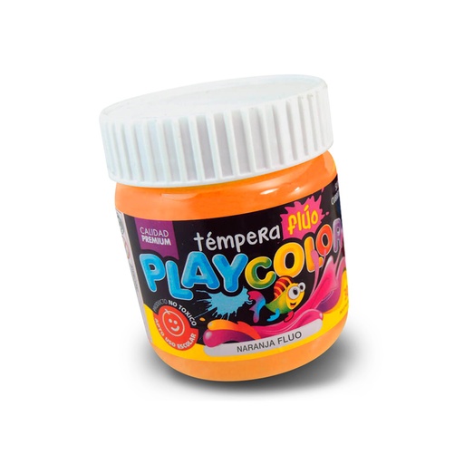 [PLAYTE300FNA] Témpera Playcolor Fluo naranja, 300cc.