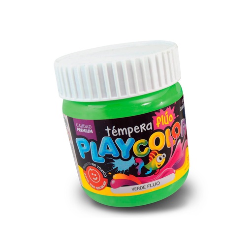 [PLAYTE300FVE] Témpera Playcolor Fluo verde, 300cc.