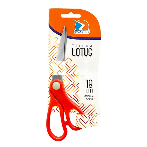 [LOTUSTIJ18] Tijera 18cm. Ezco Lotus, Blister x 1