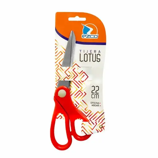 [LOTUSTIJ22] Tijera 22cm., Ezco Lotus, Blister x 1