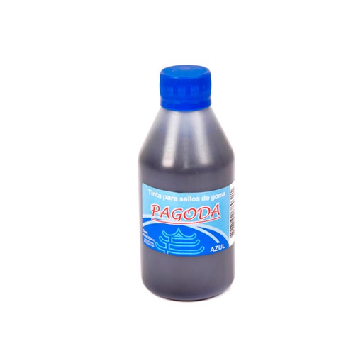 [PAGTISEL250A] Tinta para sellos de goma Pagoda azul, 250cc. ( E )