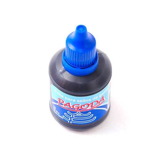 [PAGTISEL30AZ] Tinta para sellos de goma Pagoda azul, 30cc.