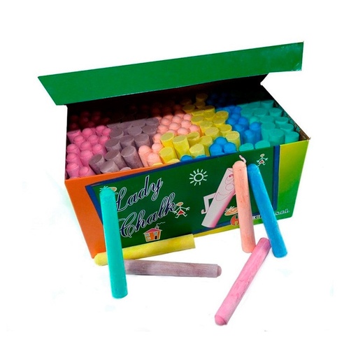 [LADCHALK144C] Tiza Lady Chalk color, caja de 144 unidades