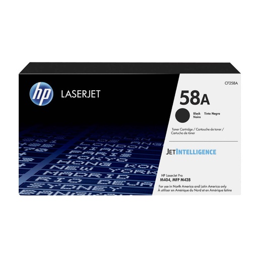 [HPTONCF258A] TONER ORIGINAL HP 58A LaserJet CF258A Negro
