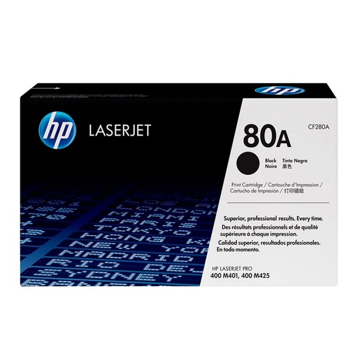 [HPTONCF280AN] TONER ORIGINAL HP 80A CF280A Negro