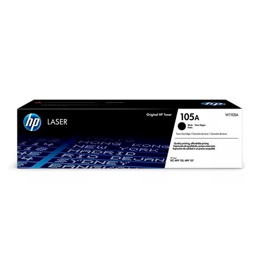 [HPTONW1105AN] TONER ORIGINAL HP 105A W1105A, Negro