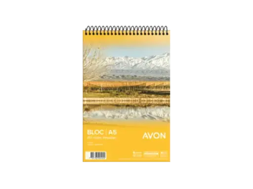 [AVONBLOCA5R] Block A5 espiralado Avon, 80 hojas rayadas