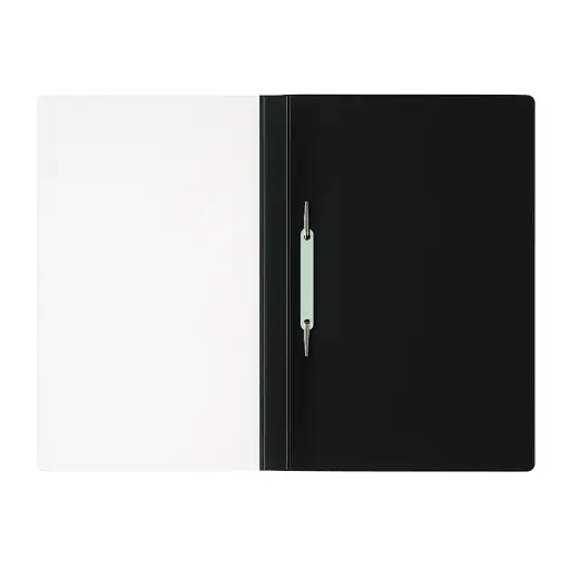 [CARPTTRAA4UN] Carpeta Tapa transparente Económica A4 negra, unidad