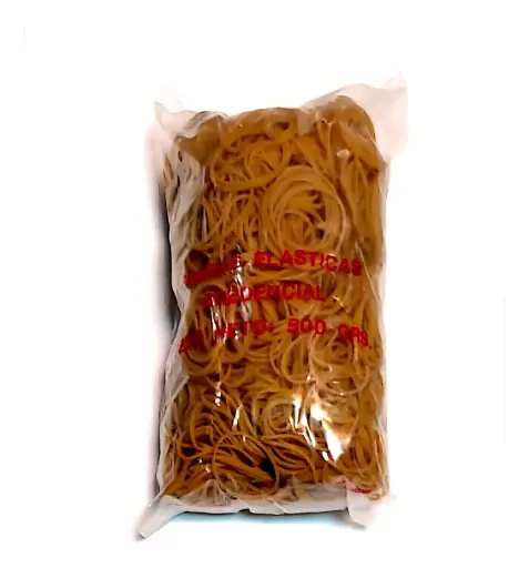 [CREDEBAN500G] Bandas elásticas Credencial de látex, 40mm. bolsa de 500g.