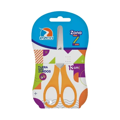 [EZCOTIJZUR13] Tijera para zurdos 13cm. Ezco Zona Z, Blister x 1