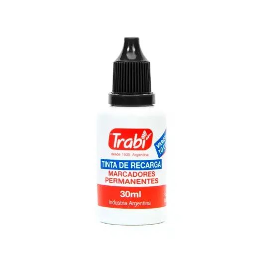 [TRABITINTASOLNE] Tinta para Marcador al solvente negro Trabi, 30cc.