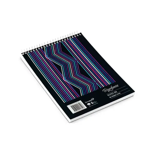 [TRIUNFESPA5L] Block Triunfante, espiralado A5, 80 hojas lisas