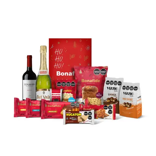 [BONAFCAJANAV3] Caja Navideña Bonafide de 12 Productos con Sidra y Vino