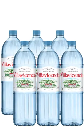 [AGUAVILLV1.5SG] Agua Mineral Villavicencio S/Gas 1,5 Lt x6 (E) 