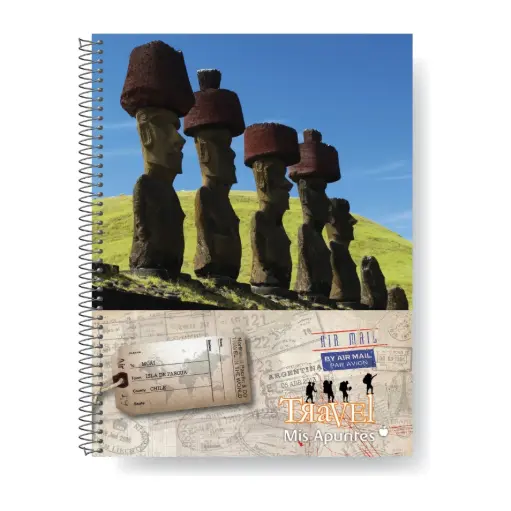 [MISAPUN297RY] Cuaderno Mis Apuntes espiralado, 22 x 29cm. 80 hojas rayadas(D)