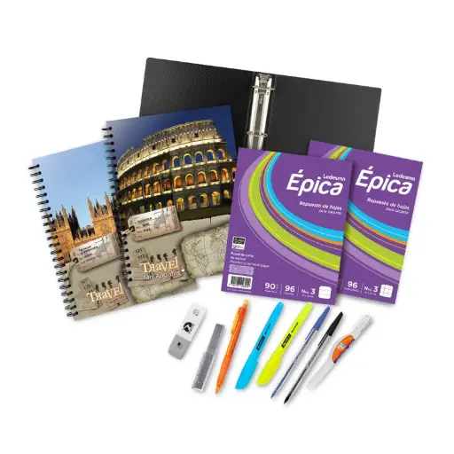 [KITPREARBAS4] Kit Escolar Prearmado Básico Secundaria