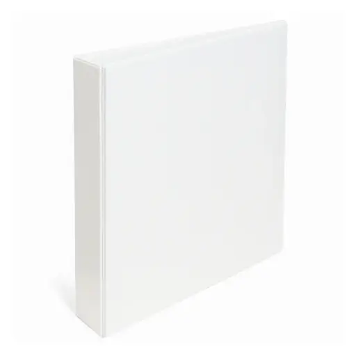 [CARPBC2AA430] Carpeta 2 anillos 30mm A4 Blanca cubierta cristal, lomo de  40mm.