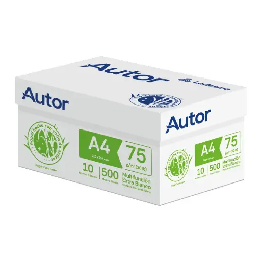 [COMBOAUTOF75] Caja x 10 Resmas Autor oficio, 75g.